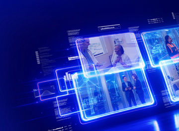 Digitale Kachelbilder von Personen