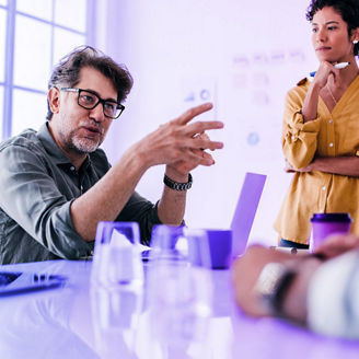 men in a meeting room
