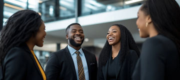 Two colleagues having a chat