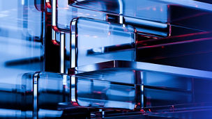 Dark glass elements