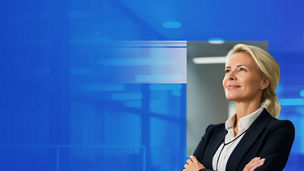 A woman with crossed arms