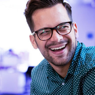 Zwei-Personen-lachen