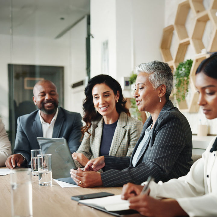 employees discussing