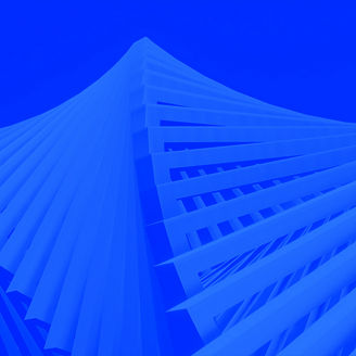 Futuristic white architecture background 3d render