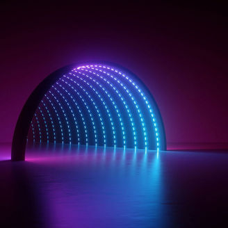 Tunnel of lights