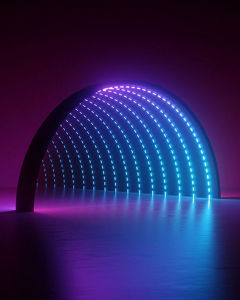 Tunnel of lights