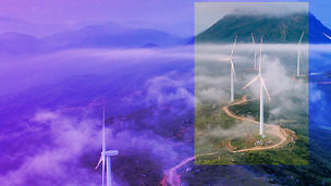 Wind turbines in the countryside