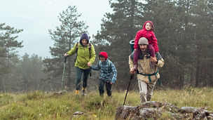 family-hiking