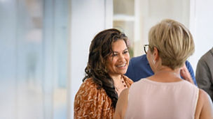 A KPMG adviser speaks with a Family Office client