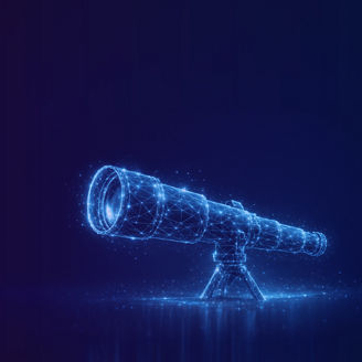 Telescope with light spots