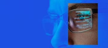 Reflection of glasses