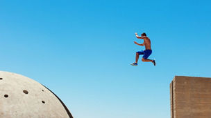 Freerunner being in the air