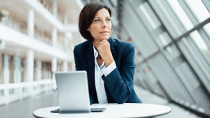 Women sitting and working