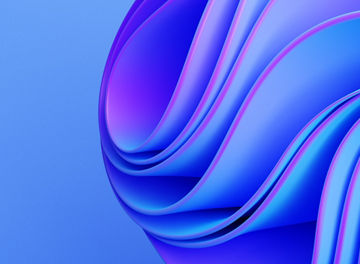 Abstract modern neon, blue and violet colours background with silky ruffle, folded drape, waving fabric. Fashion wallpaper with macro wavy layers and ruffles. 3d render