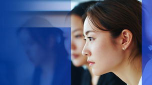 girl staring at computer