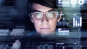 detail tvare zeny v okuliaroch