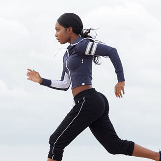 girl running on bleach