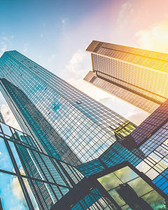 Skyscrapers from below