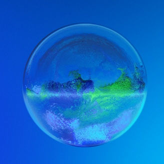Glass ball earth