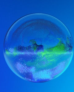Glass ball earth