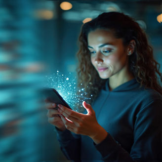 Woman on her smartphone