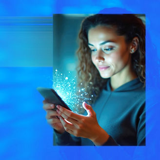 Woman on her smartphone