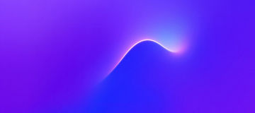 Glowing swirling electric line on purple-blue background