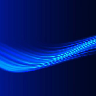 Blue futuristic glowing gradient wave.  Technology and inovation. 3D curved lines background.