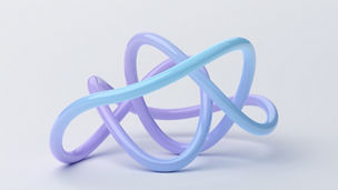 Abstract 3d render, pastel colored modern background design