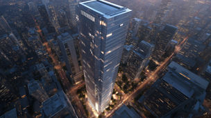 business area skyscraper