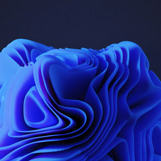 Abstract blue 3d render, modern background, graphic design