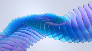 Abstract 3d render, background design, purple and blue futuristic shape