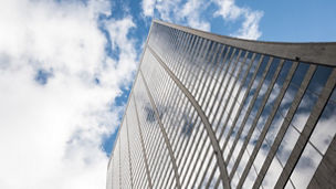 Looking up in New York City