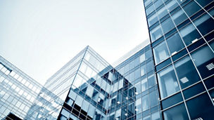 modern business center at night