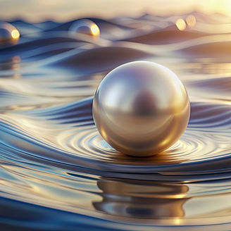 Elegant image of pearl waves rippling on a smooth surface, elegant, pearl, waves, smooth, surface, luxury, beauty
