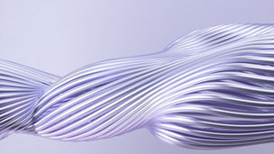 Abstract Metallic shape 3d rendered illustration.