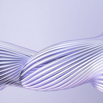 Abstract Metallic shape 3d rendered illustration.