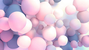 3d rendering picture of colorful balls. Abstract wallpaper and background.
