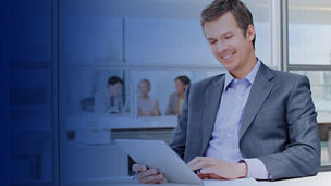 man reading something on paper