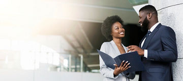 Business meeting with four people