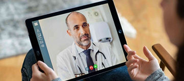 Telemedicine appointment with doctor