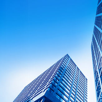 Hochhäuser Blick von unten