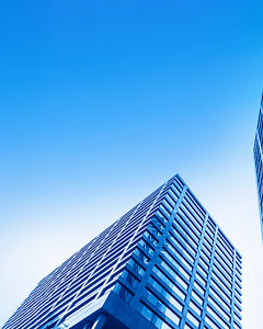 Hochhäuser Blick von unten