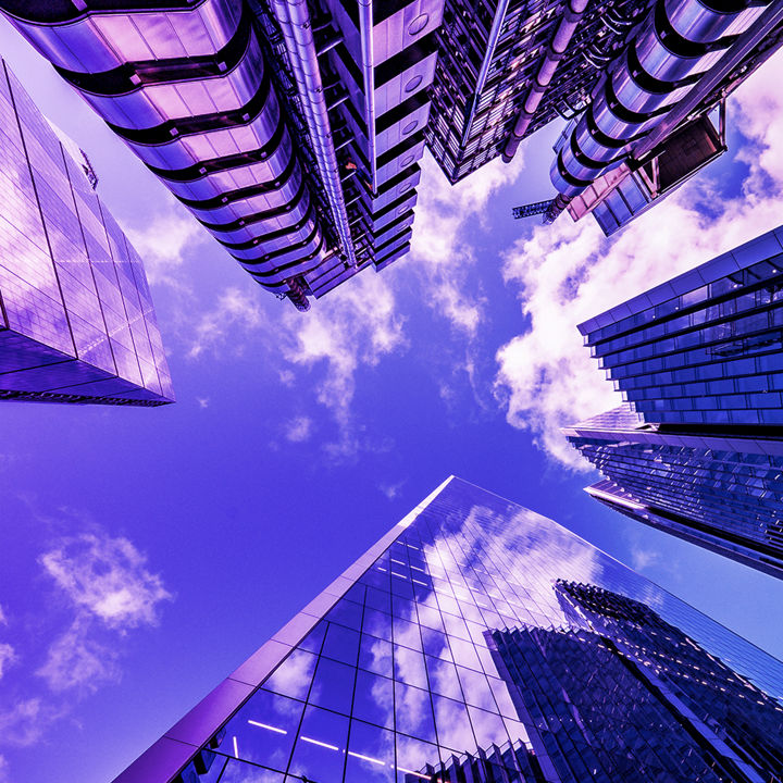 Skyscrapers from below