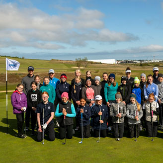 Mynd frá viðburði KPMG - stelpur í golf 2020
