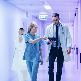 Hospital employees