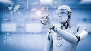 Human robot analysing data