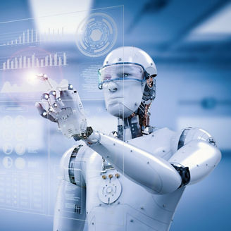 Human robot analysing data