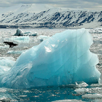 Iceberg in ocean