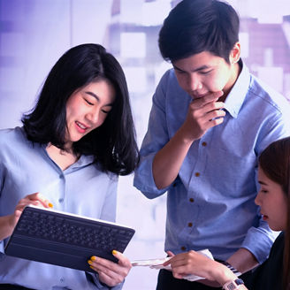 blue abstract liquid flowing